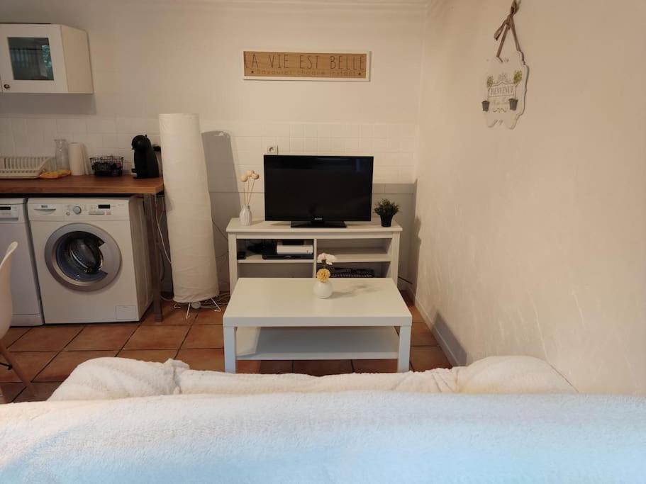 Appartement En Rez De Jardin Et Terrasse Ds Villa 耶尔 外观 照片